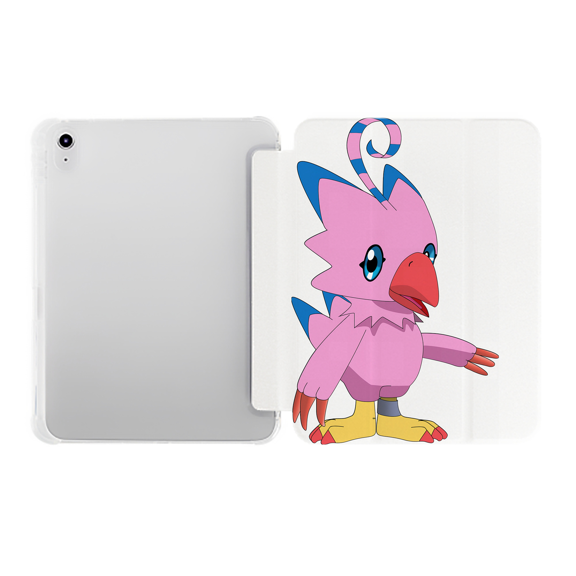 （画像用） Digimon デジタルモンスター/デジモン IPad ケース ペン収納付き 三つ折りスタンド PUレザー×シリコン 対応機種9.5/10.5/10.9インチ